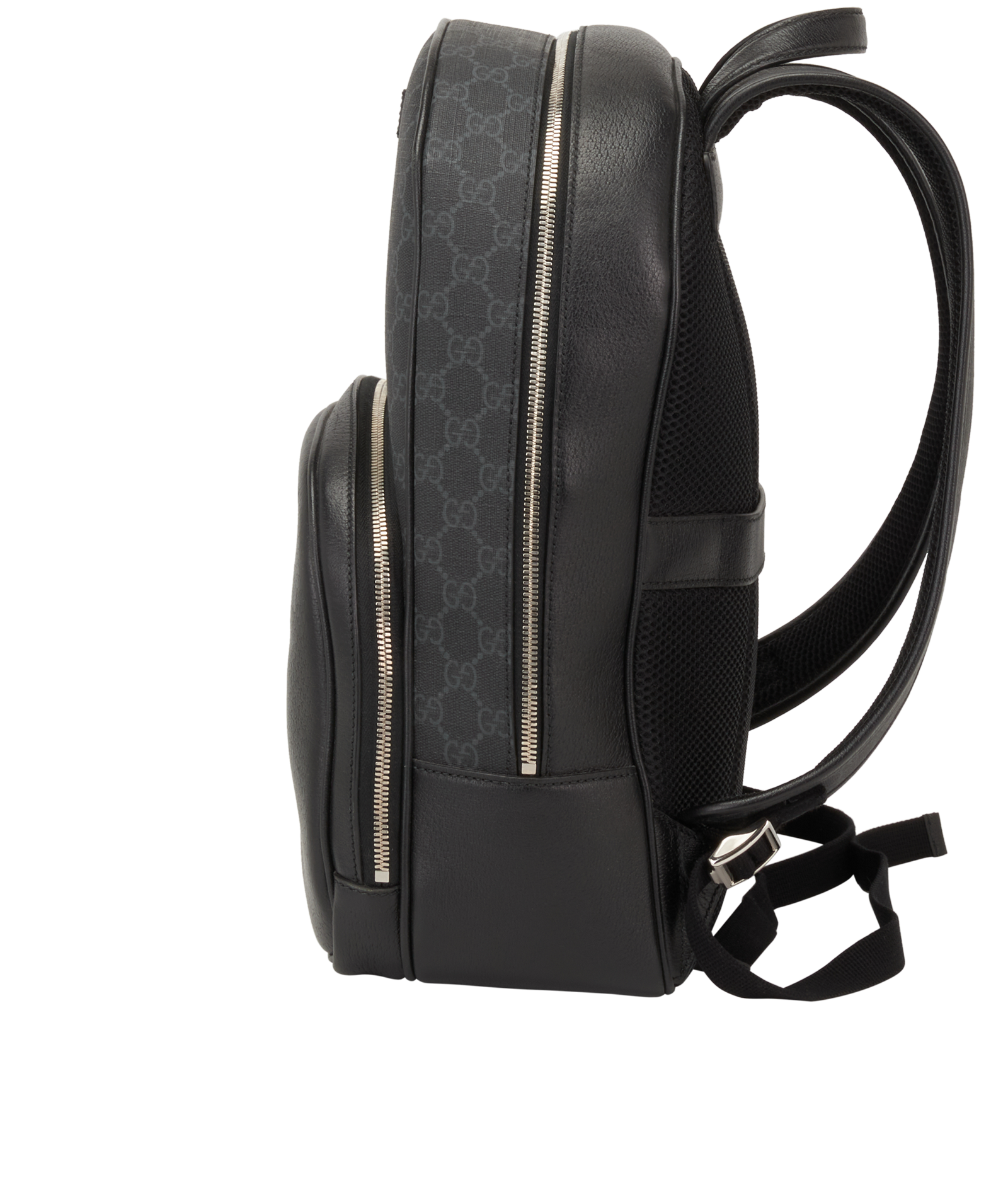 GG Backpack, &pound;750, Handbags, Black, Canvas/Leather, Bottom view